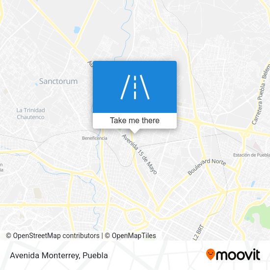Mapa de Avenida Monterrey