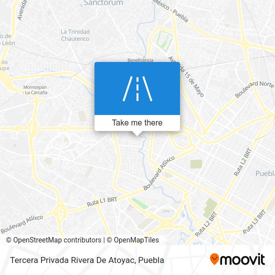 Tercera Privada Rivera De Atoyac map