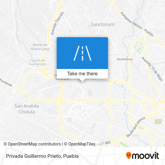 Mapa de Privada Guillermo Prieto