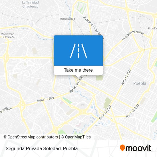 Mapa de Segunda Privada Soledad