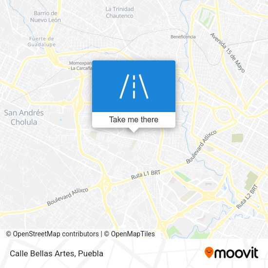 Mapa de Calle Bellas Artes