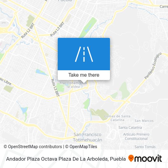 Andador Plaza Octava Plaza De La Arboleda map