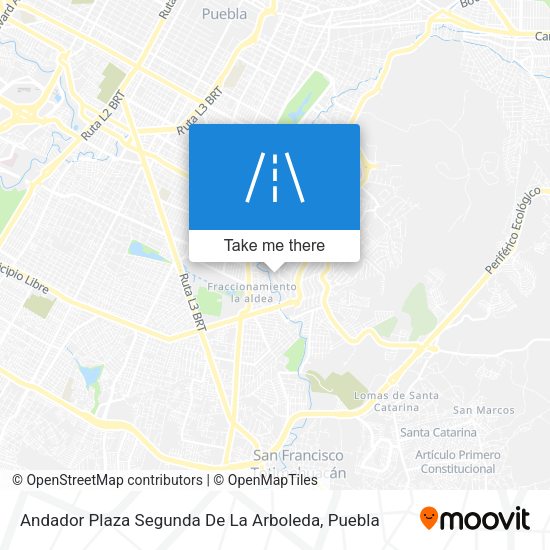 Mapa de Andador Plaza Segunda De La Arboleda