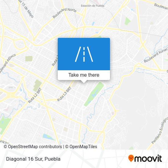 Mapa de Diagonal 16 Sur