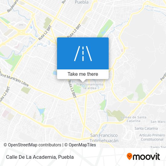 Mapa de Calle De La Academia