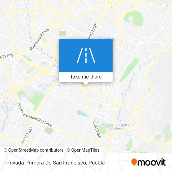 Mapa de Privada Primera De San Francisco