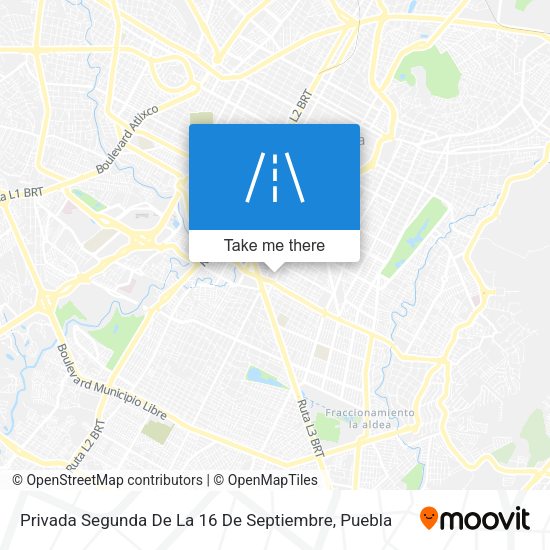 Mapa de Privada Segunda De La 16 De Septiembre