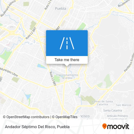 Andador Séptimo Del Risco map