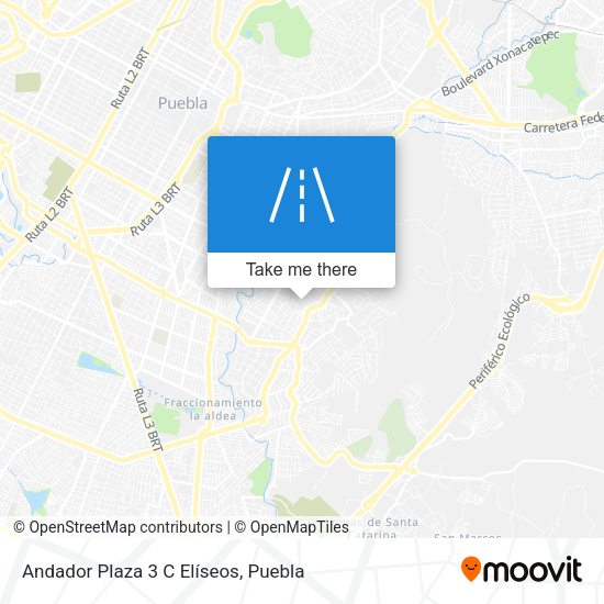 Andador Plaza 3 C Elíseos map