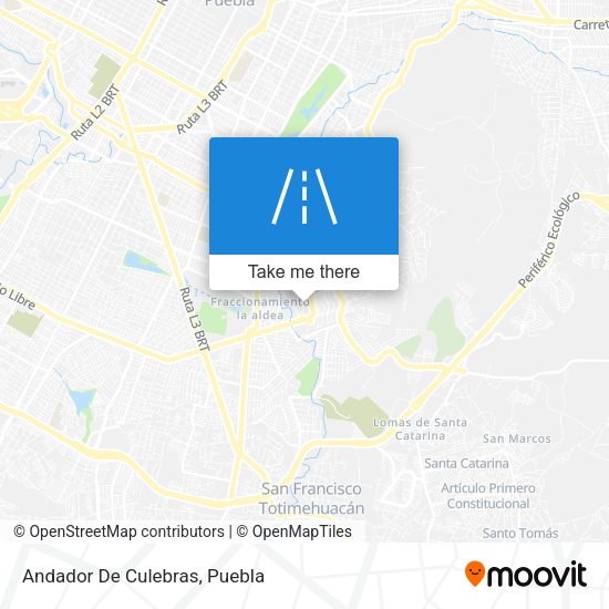 Mapa de Andador De Culebras