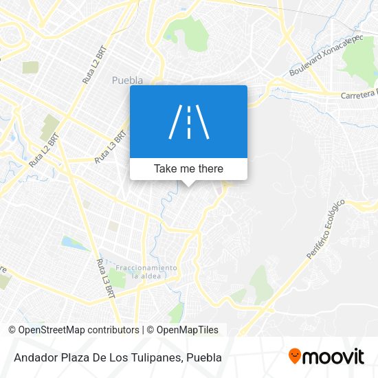 Andador Plaza De Los Tulipanes map