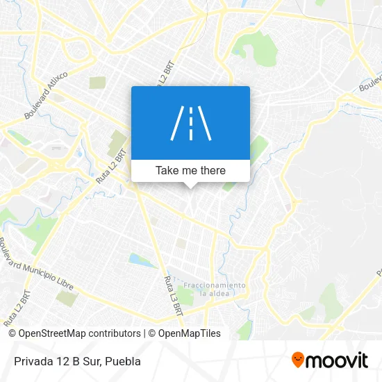 Privada 12 B Sur map