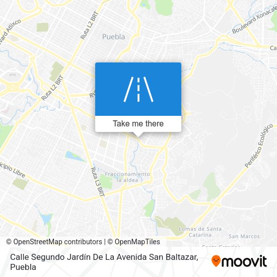 Calle Segundo Jardín De La Avenida San Baltazar map