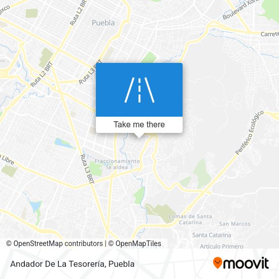 Andador De La Tesorería map
