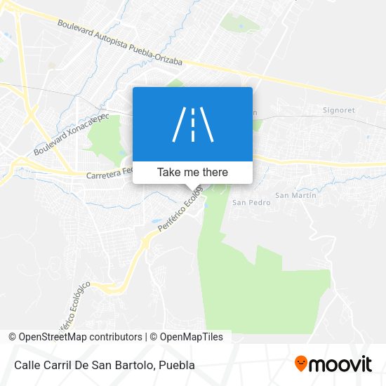 Mapa de Calle Carril De San Bartolo