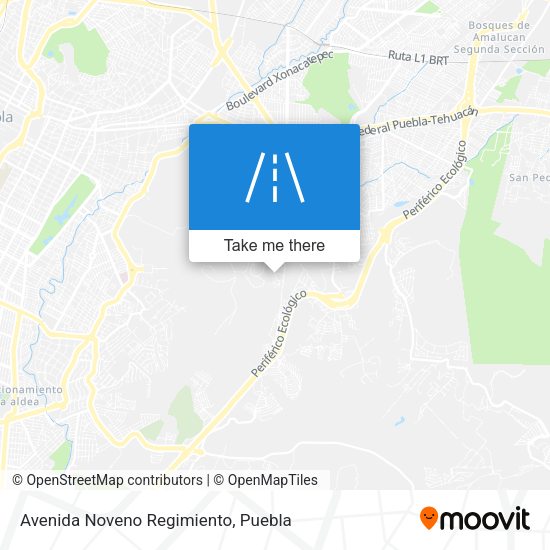 Mapa de Avenida Noveno Regimiento