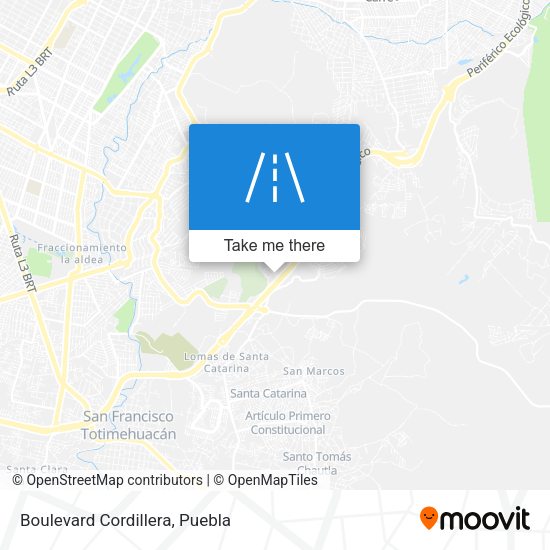 Mapa de Boulevard Cordillera