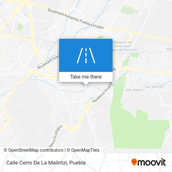 Mapa de Calle Cerro De La Malintzi