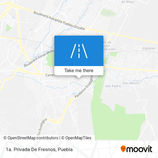Mapa de 1a. Privada De Fresnos