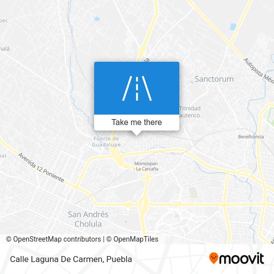Calle Laguna De Carmen map
