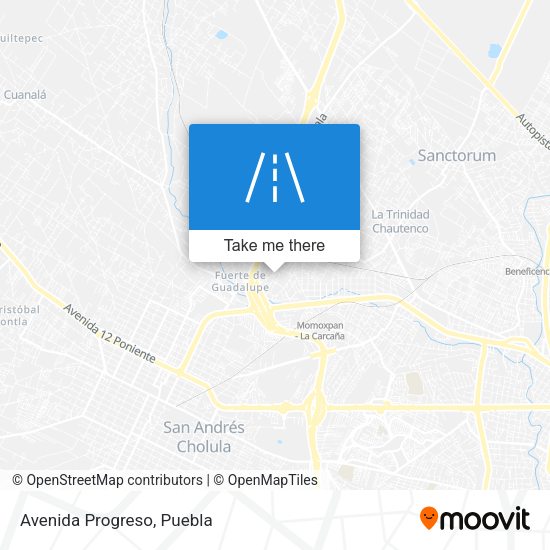 Mapa de Avenida Progreso