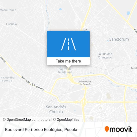 Boulevard Periférico Ecológico map