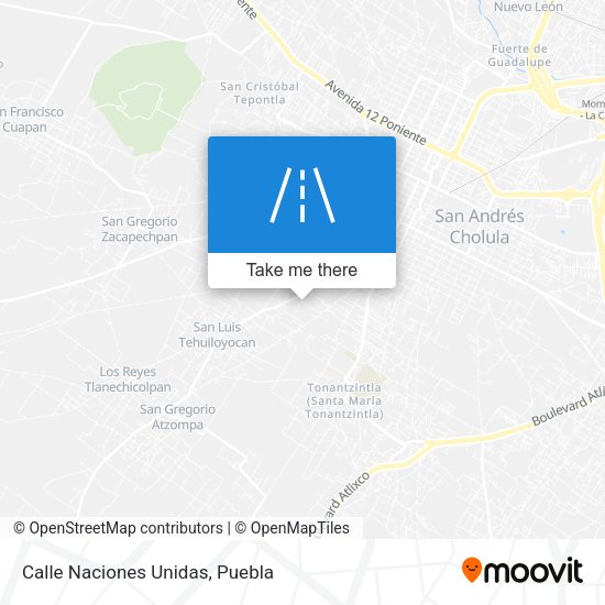 Mapa de Calle Naciones Unidas