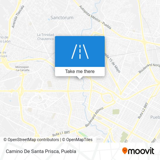 Camino De Santa Prisca map