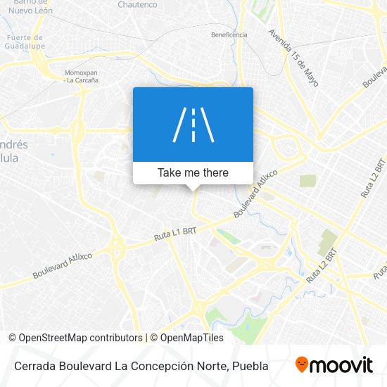 Cerrada Boulevard La Concepción Norte map