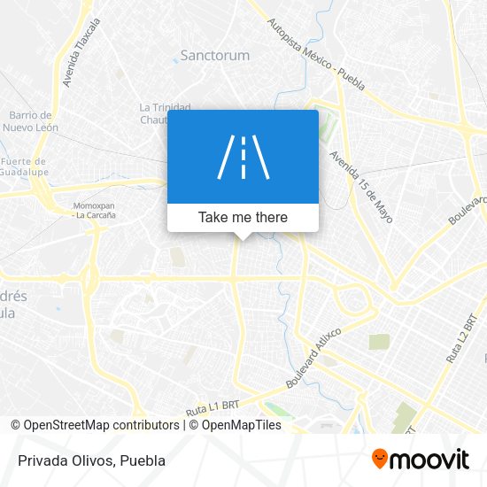 Mapa de Privada Olivos