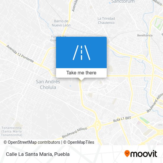 Mapa de Calle La Santa María
