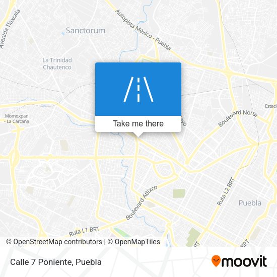 Calle 7 Poniente map