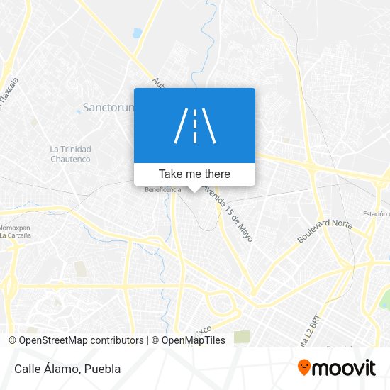 Mapa de Calle Álamo