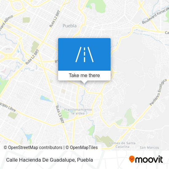Calle Hacienda De Guadalupe map