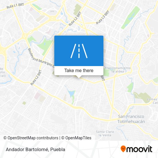 Andador Bartolomé map
