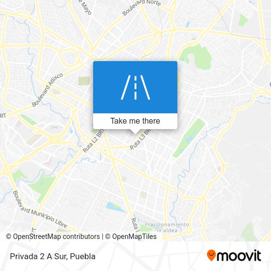 Mapa de Privada 2 A Sur