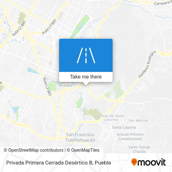 Mapa de Privada Primera Cerrada Desértico B