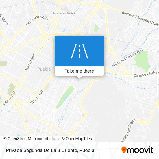Privada Segunda De La 8 Oriente map