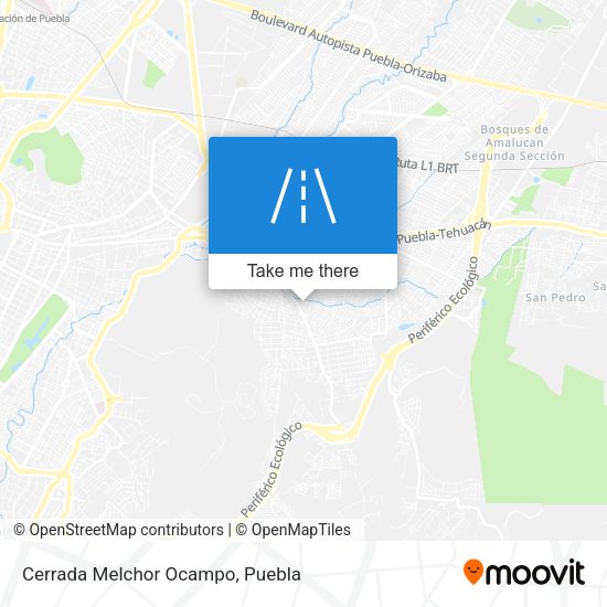 Cerrada Melchor Ocampo map