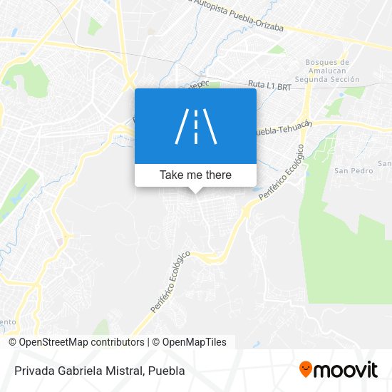Privada Gabriela Mistral map