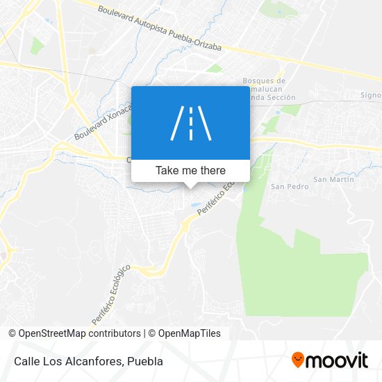 Mapa de Calle Los Alcanfores