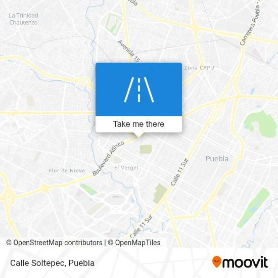 Calle Soltepec map