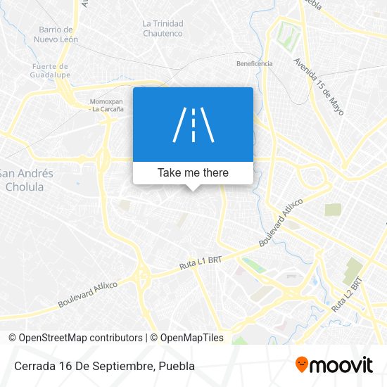 Mapa de Cerrada 16 De Septiembre