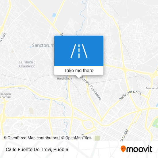 Mapa de Calle Fuente De Trevi