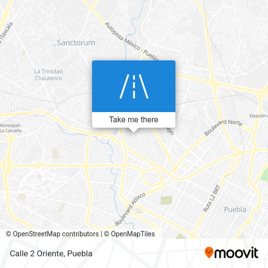 Mapa de Calle 2 Oriente