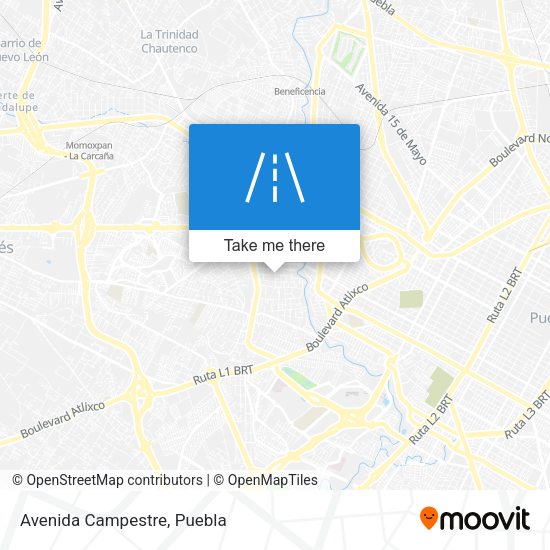 Mapa de Avenida Campestre