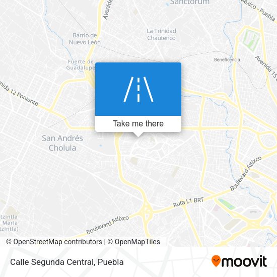 Mapa de Calle Segunda Central