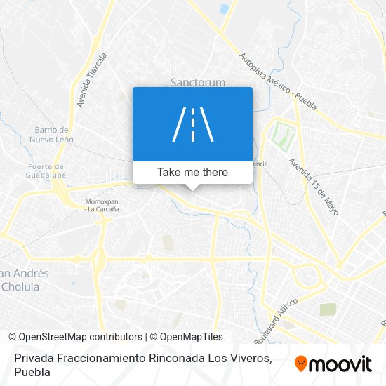 Mapa de Privada Fraccionamiento Rinconada Los Viveros