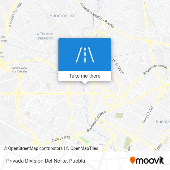 Mapa de Privada División Del Norte