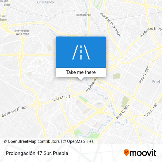 Mapa de Prolongación 47 Sur